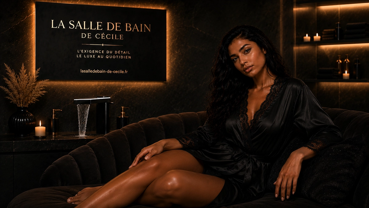 Mitigeur lavabo électronique noir Cuela